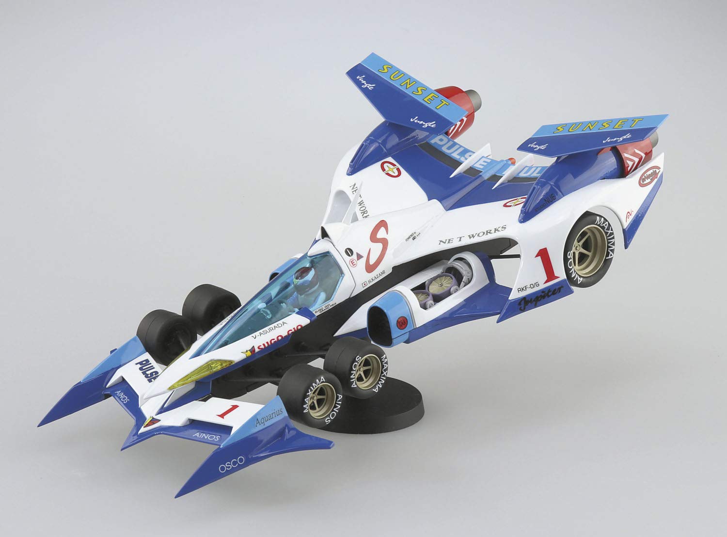(未使用･未開封品)　青島文化教材社 サイバーフォーミュラ No.19 ν アスラーダ AKF-0/G リフティングターンモード 1/24スケール プラモデル ar3p5n1 Amazon | 青島文化教材社 サイバーフォーミュラ No.19 ν